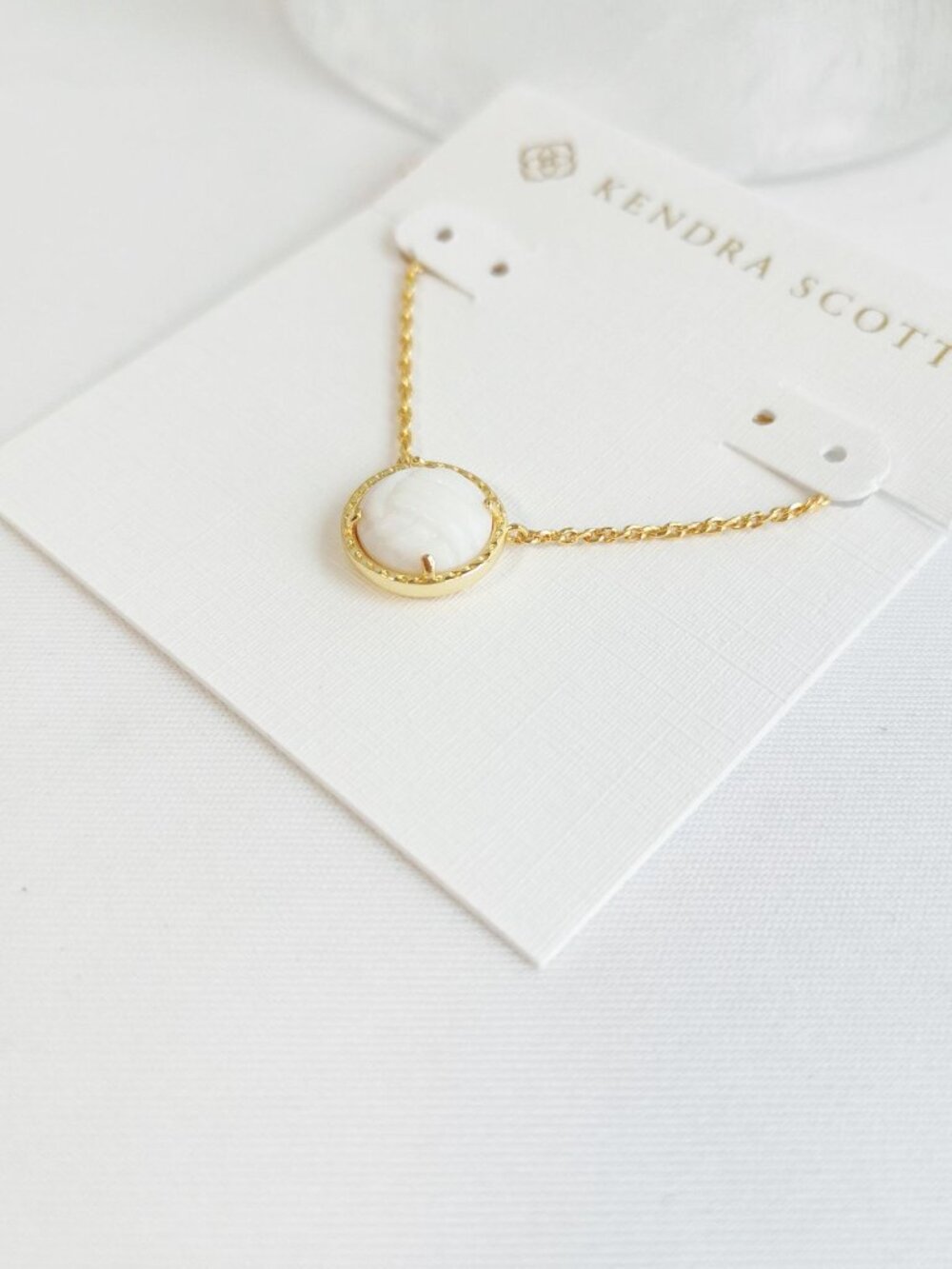 Kendra Scott Volleyball Gold Pendant Necklace - Picture 2 of 3